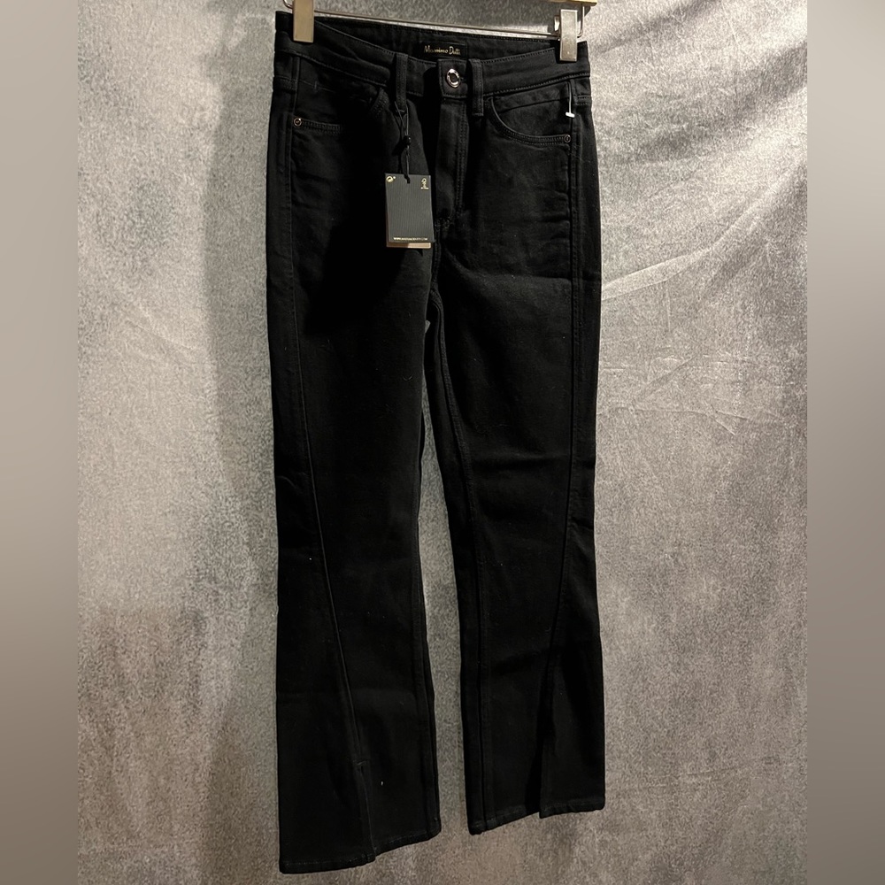 Ladies Massimo Dutti Jeans Front Split Hem Sz 2 NWT
